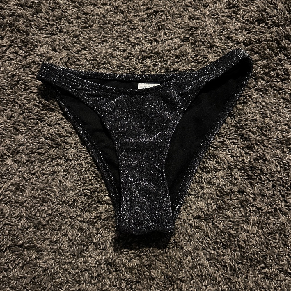 Wild Fable Glittery Black Bikini Bottom